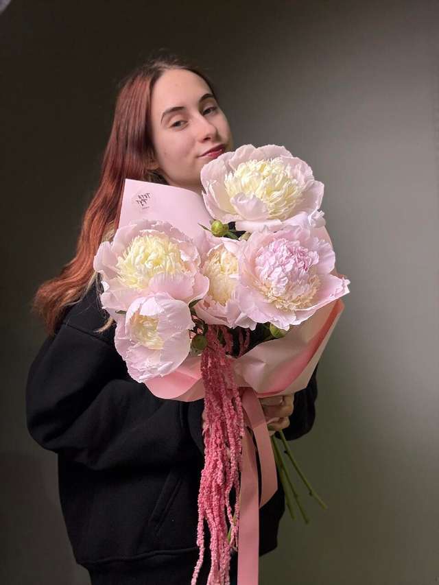 Моно зефирные пионы